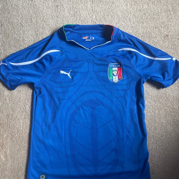Puma Shirts & Tops Puma Italia Youth Large Soccer Jersey Poshmark